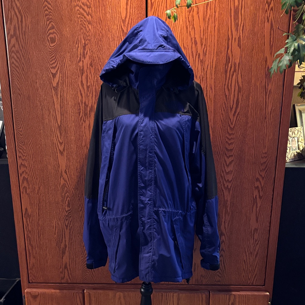 The North Face Blue And Black Hooded Jacket